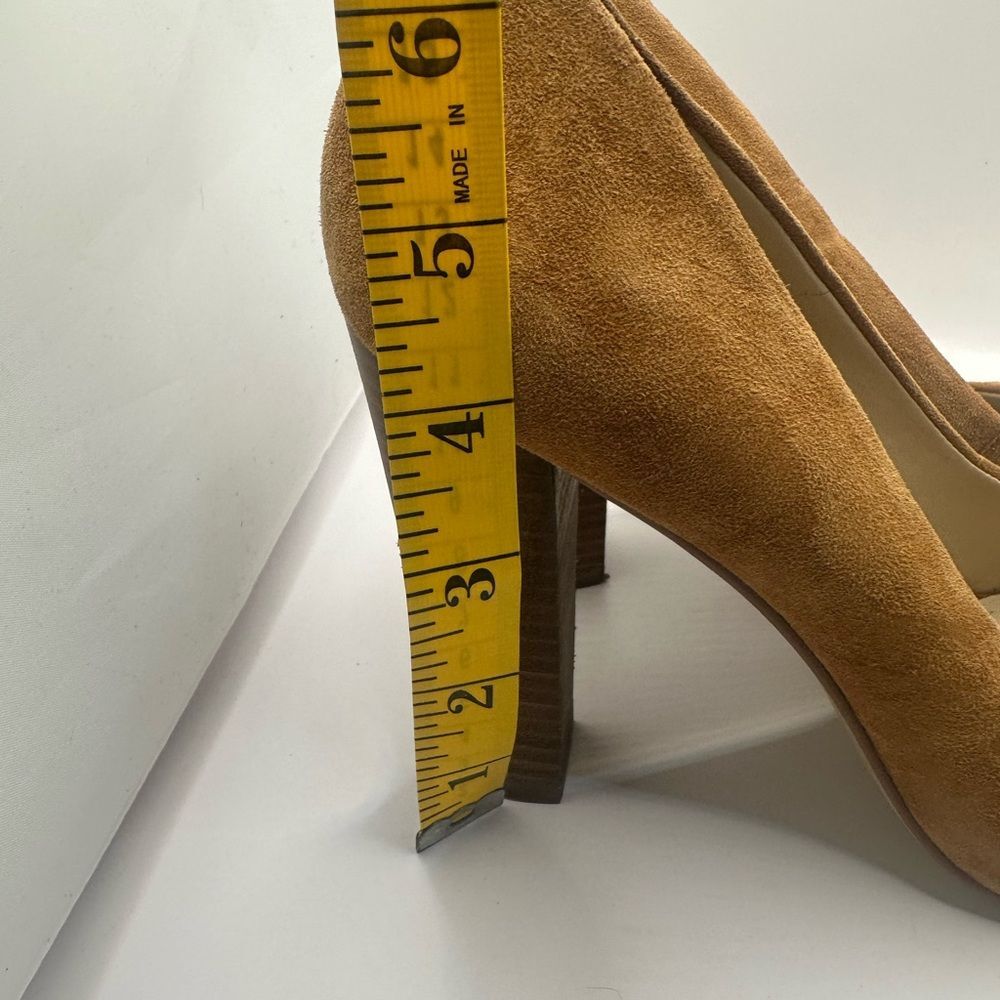 BCBG Generation Clarice-x Brown Suede Leather Pumps Size 8 - Picture 9 of 11